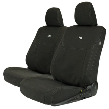 Razorback 4x4 GP4 Standard Neoprene Front Seat Covers For a Toyota HiLux 8th Gen (Leather Seats Only) - Brixton 4x4 - Buy Online Now!